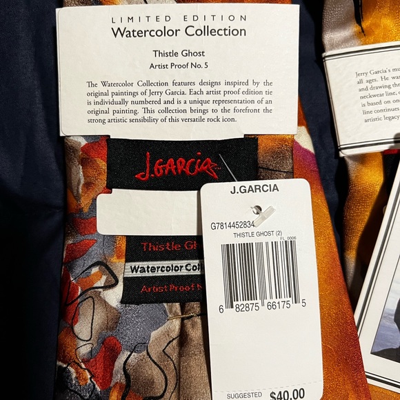 Lot of Jerry Garcia 100% silk ties - Picture 6 of 10